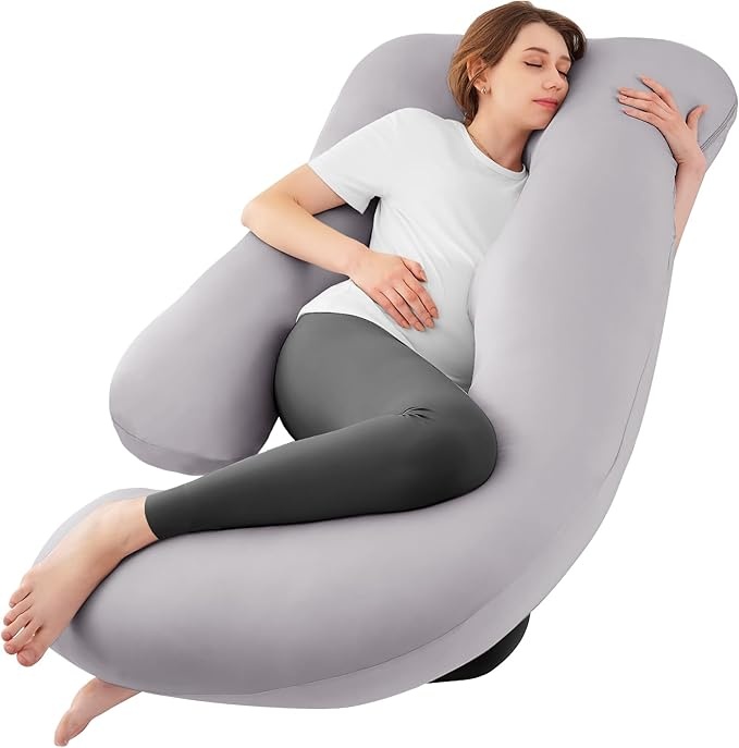 Advanced pregnancy pillow - Sasttie U-shaped with 40% silicified fiber blend and cooling technology