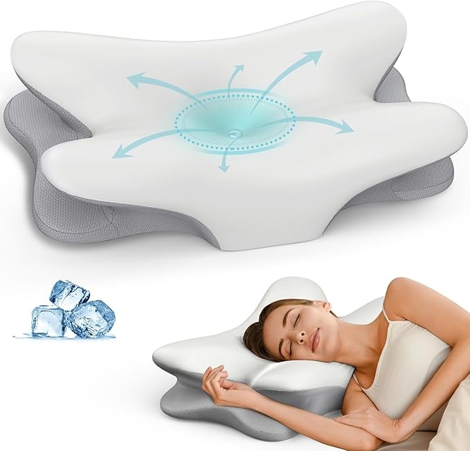 Besyodo Ergonomic Side Sleeper Pillow with Cooling Technology
